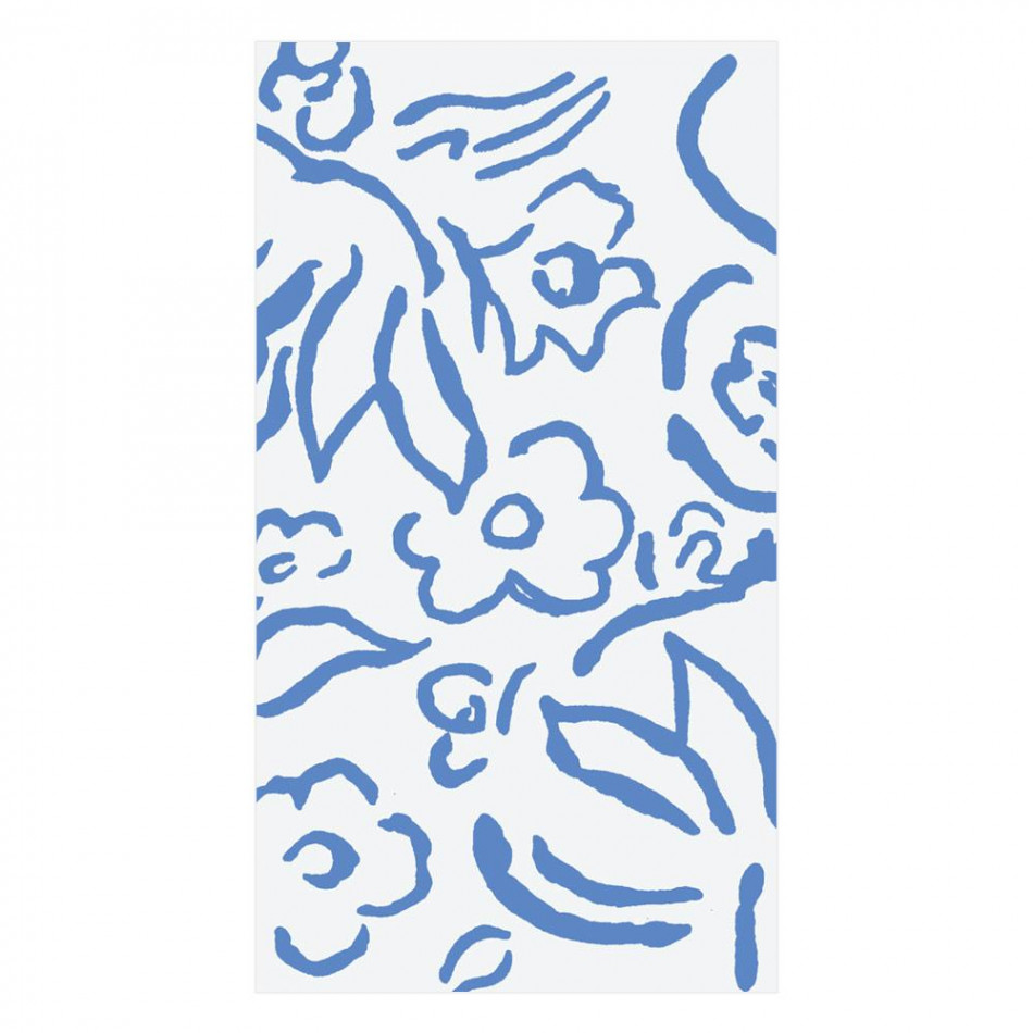 Matisse Paper Guest Towel/Buffet Napkins Blue, 15 Per Pack
