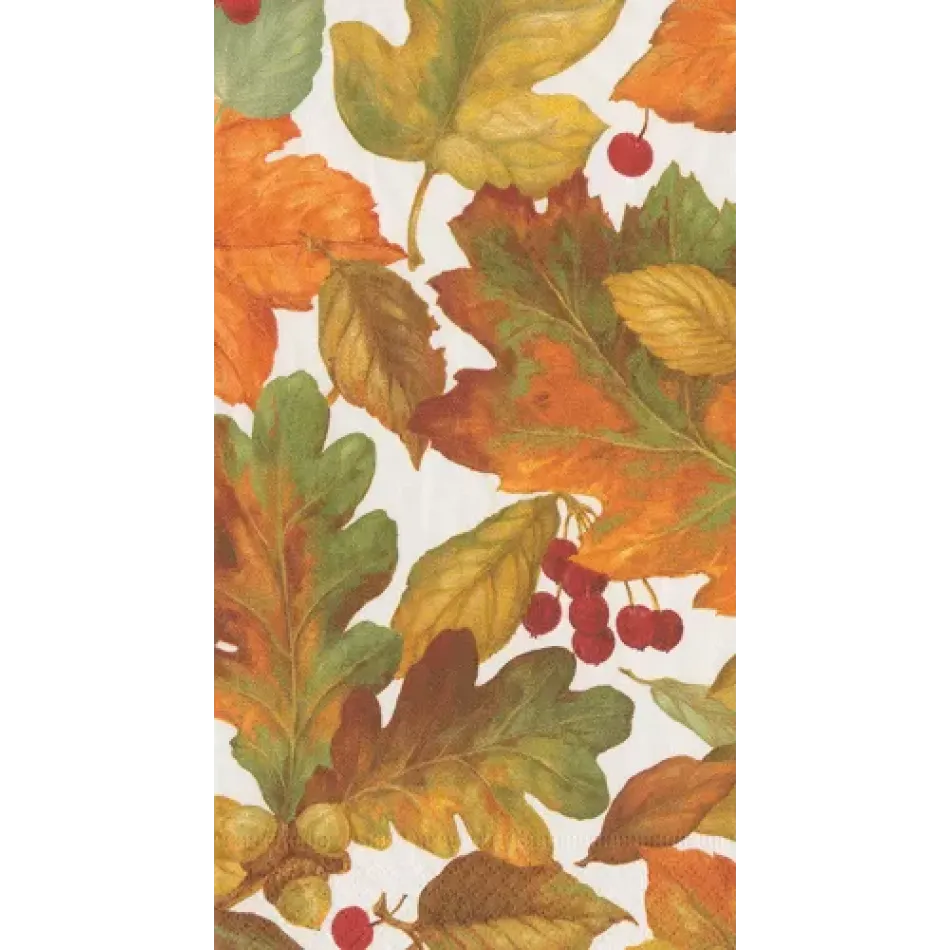 Autumn Leaves 2 Paper Guest Towel/Buffet Napkins, 15 Per Pack