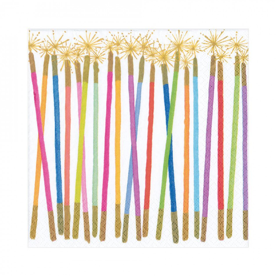 Party Candles Paper Luncheon Napkins, 20 Per Pack