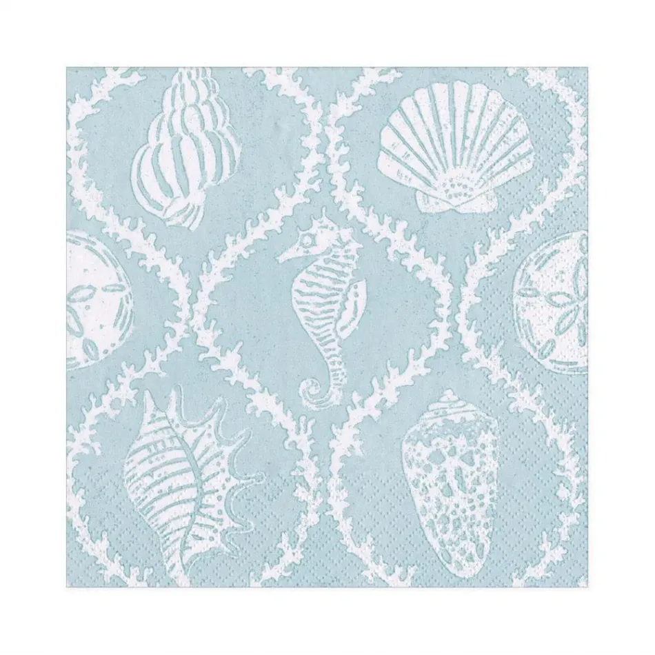 Seychelles Aqua Luncheon Napkins, 20 per package