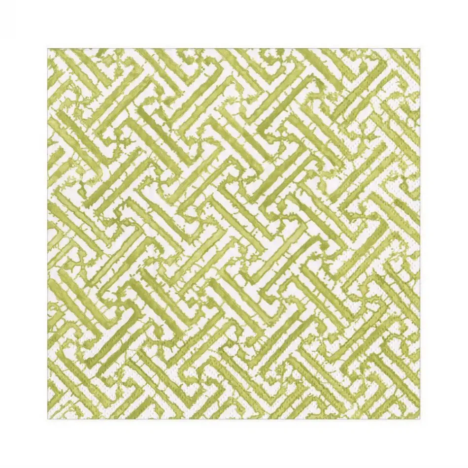 Fretwork Moss Green Luncheon Napkins, 20 Per Package