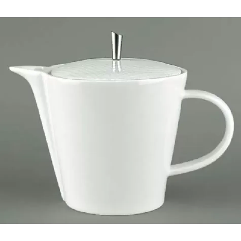 Checks Tea/Coffee Pot With Metal Knob 4.01574 x 4.01574 x 5.5118 in.