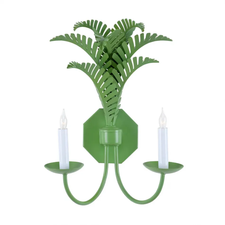 Royal Palm Sconce - Green