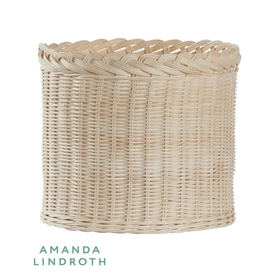 Braided Wicker Planter Small