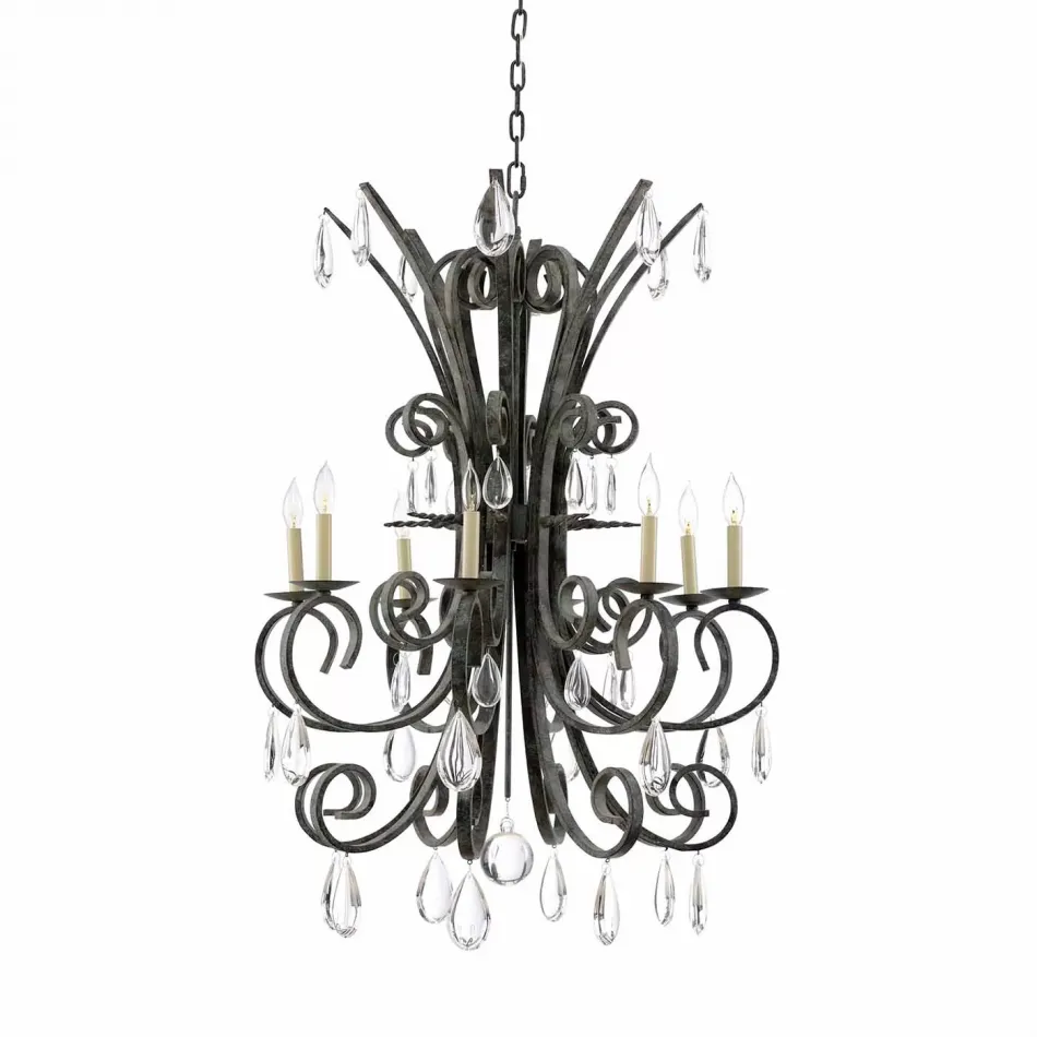 Grand Stairs Chandelier Verde