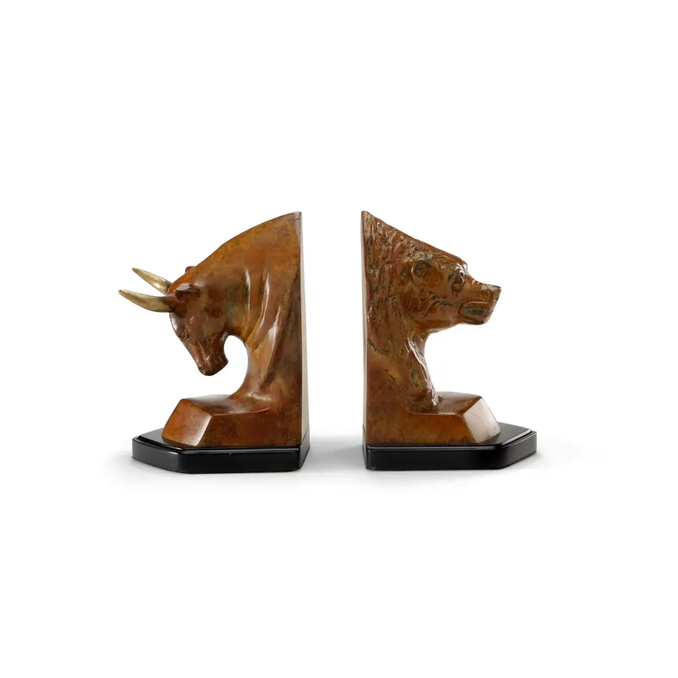 Bull And Bear Bookends Pair