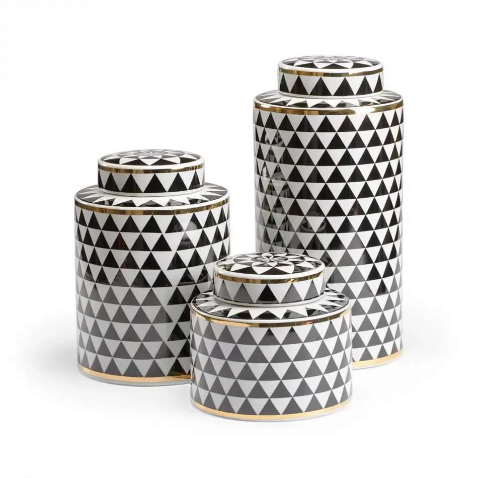 Triad Canisters Black, Set of 3