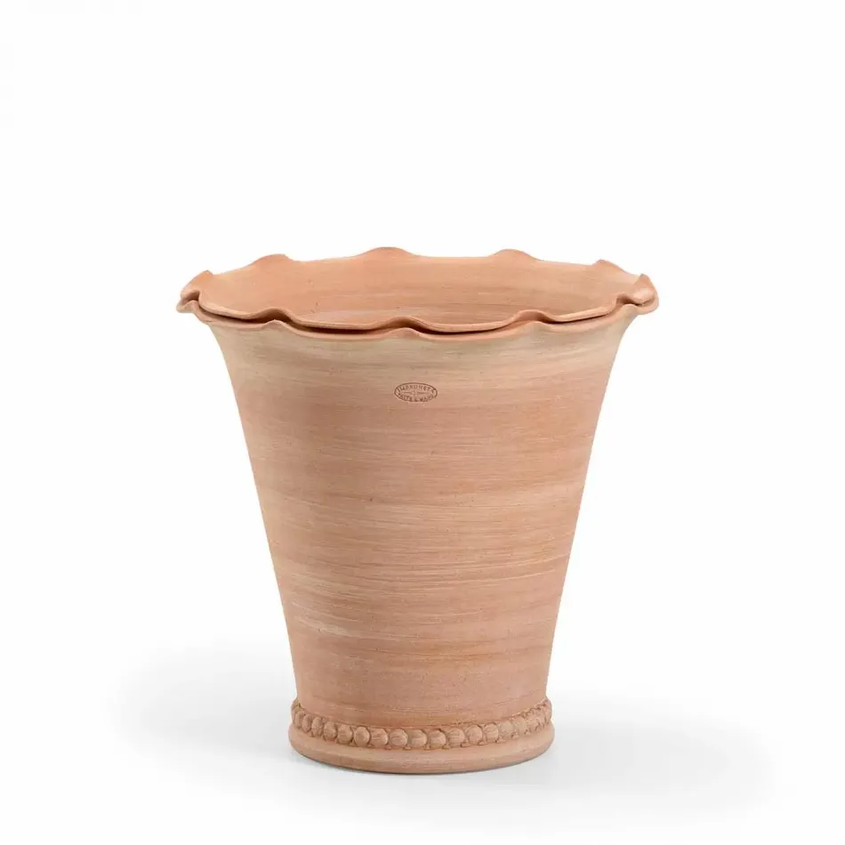 Impruneta Fluted Pot Natural