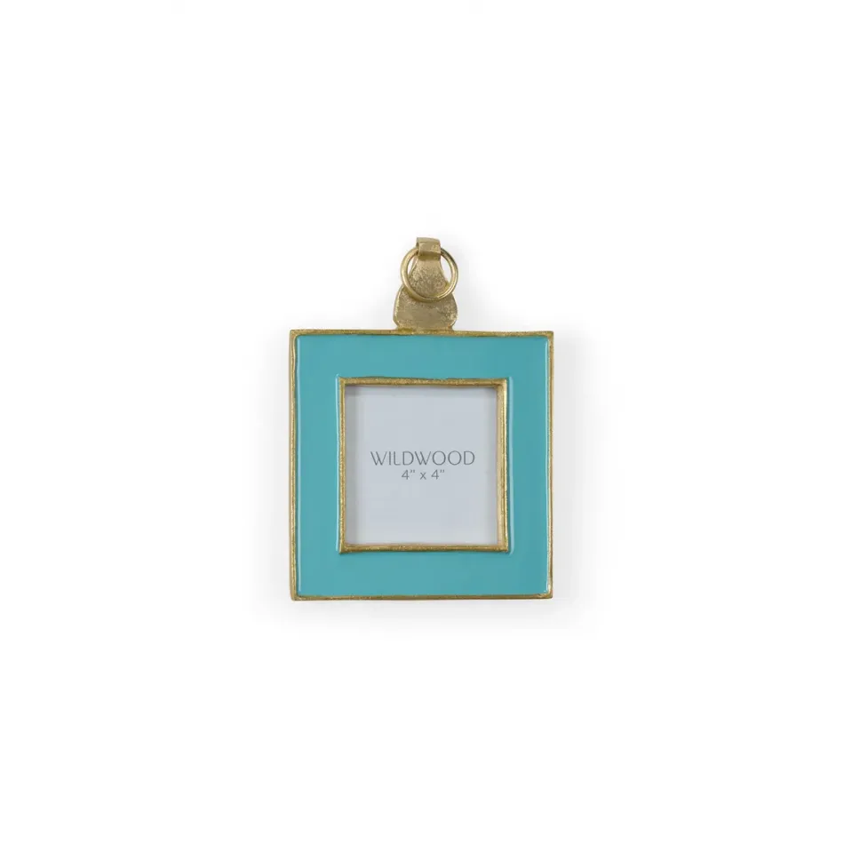Aqua Enamel Wall Frame Small
