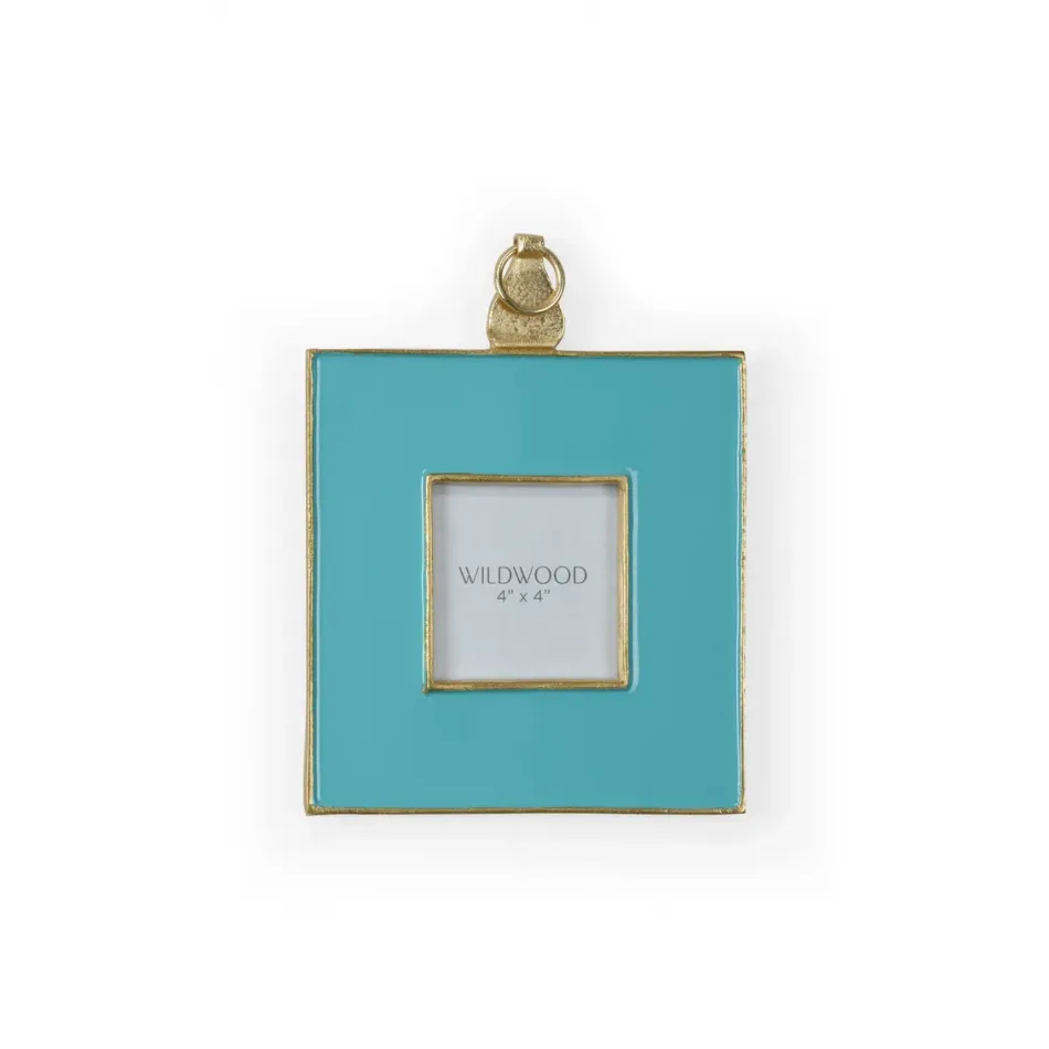 Aqua Enamel Wall Frame