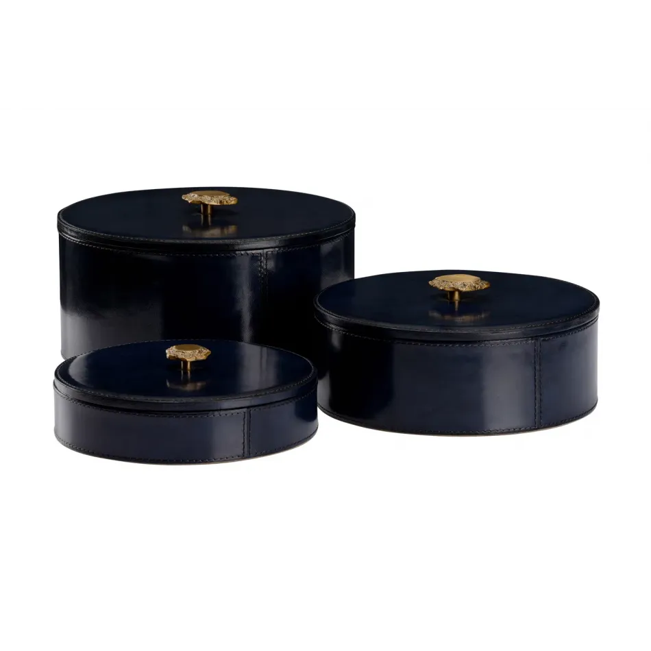Aberdeen Blue Boxes Set of 3