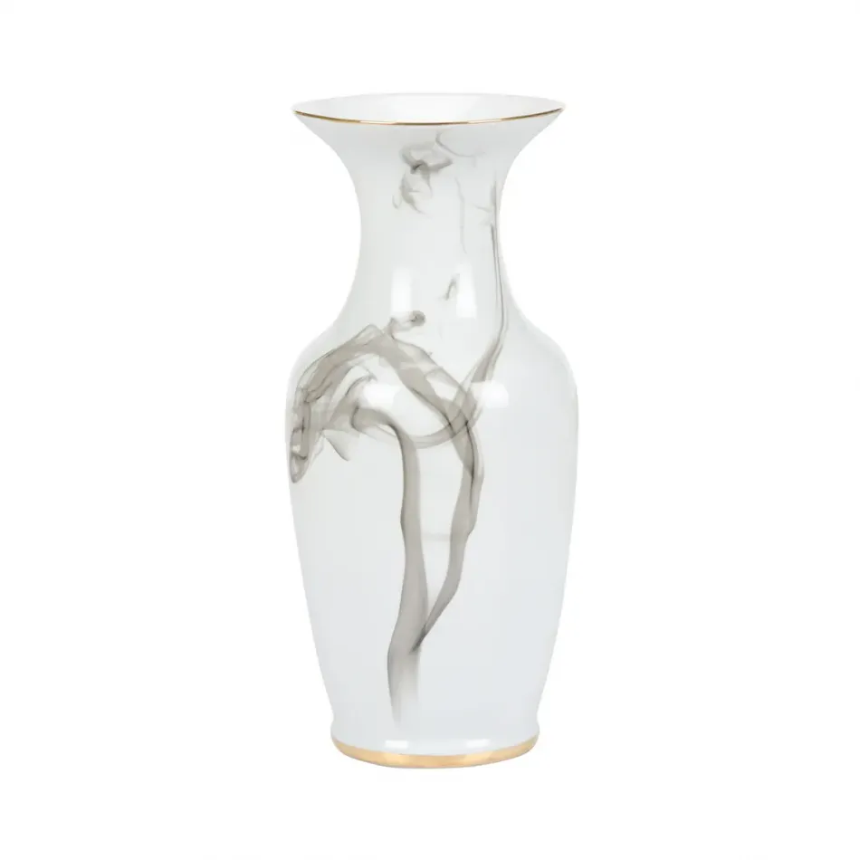 White Cinder And Smoke Vase Large