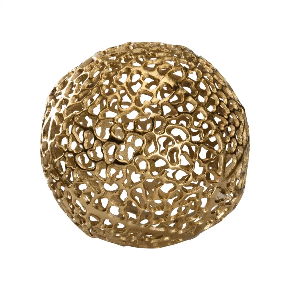 Gold Torch Coral Sphere Large