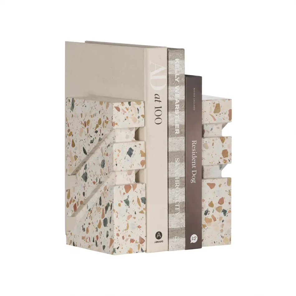 Terrazzo Book Ends