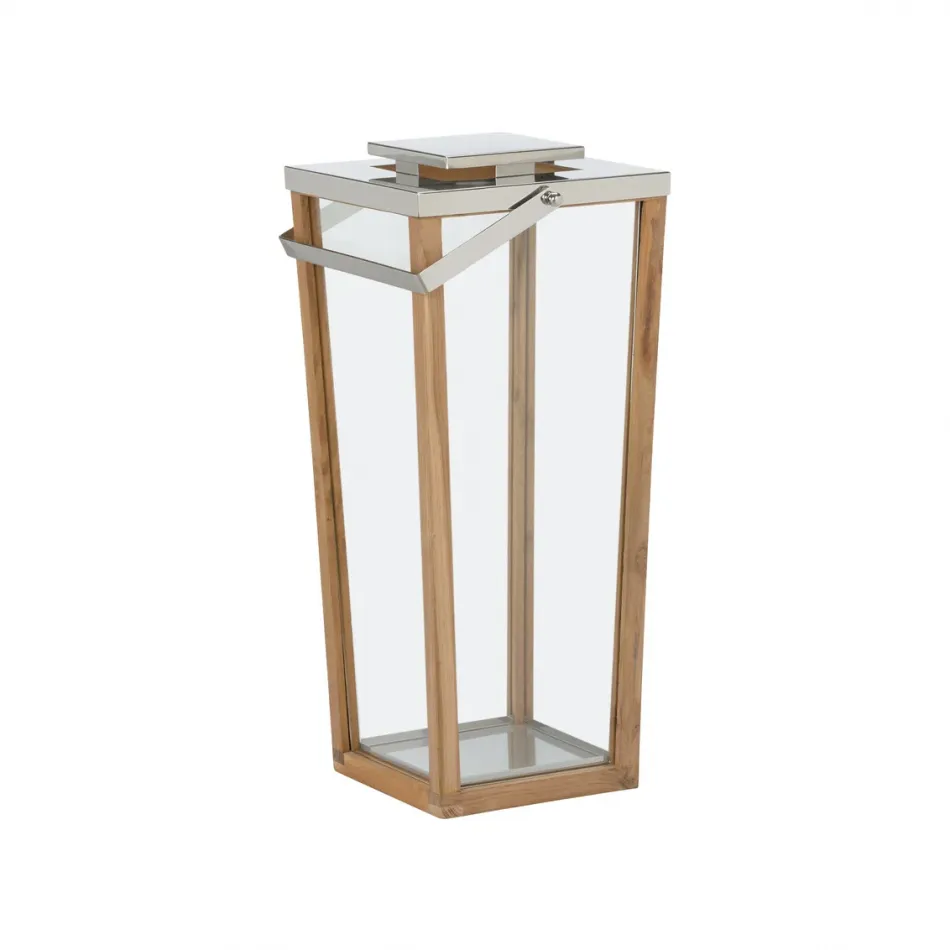 Lanai Teak and Glass Hurricane Large