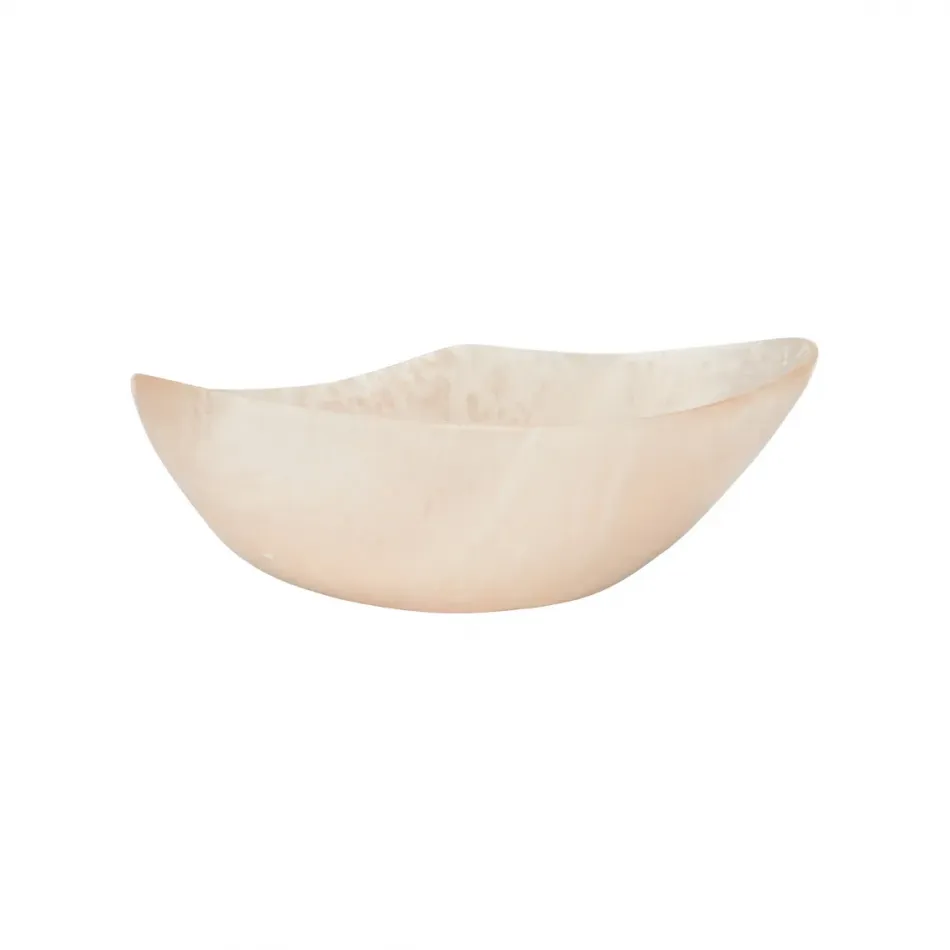 Bucolic Pink Oval Bowl Small