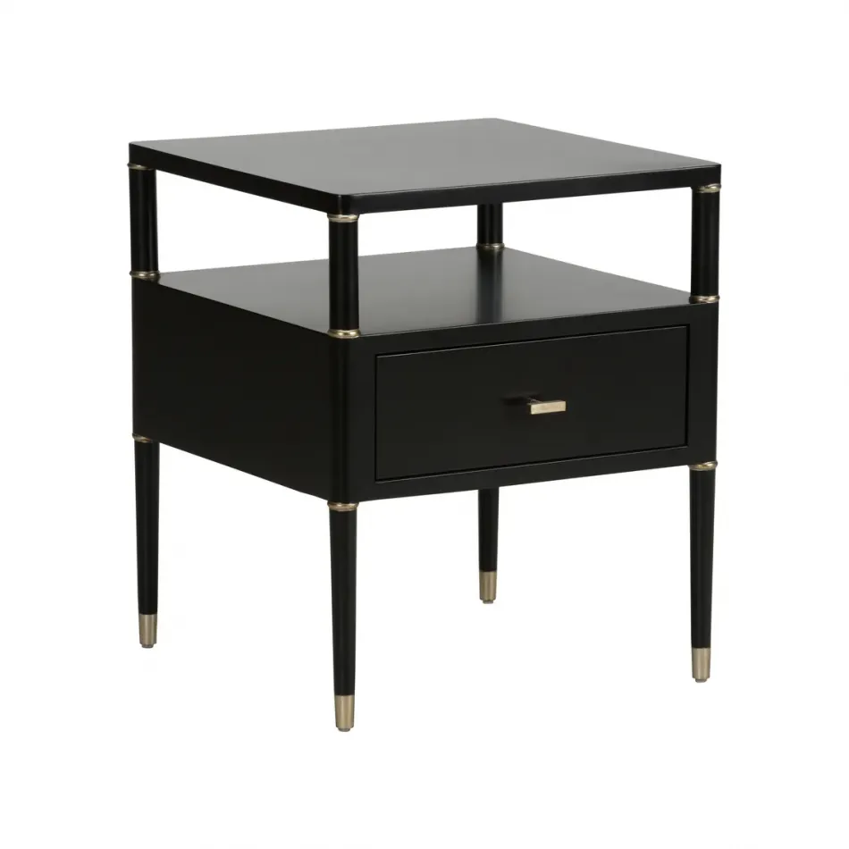 Landry Side Table Black