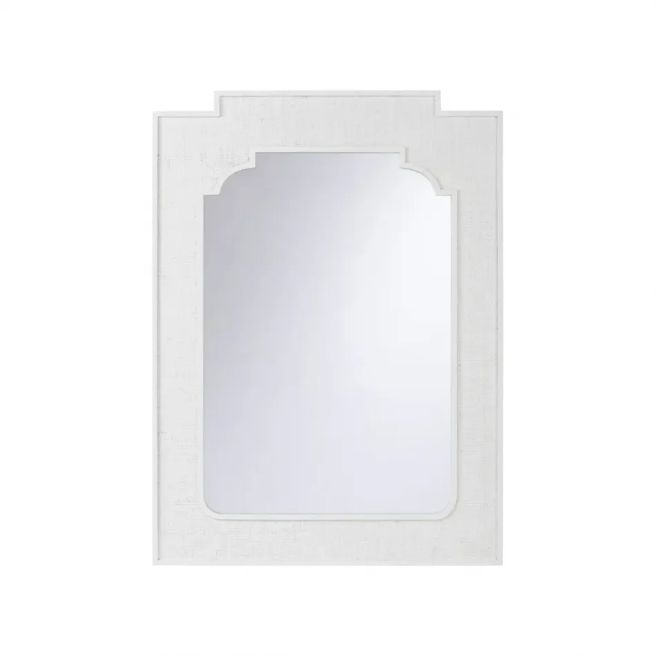 Yangon White Rectangular Mirror