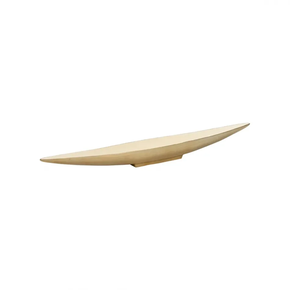 Elongated Cream Enameled Bowl