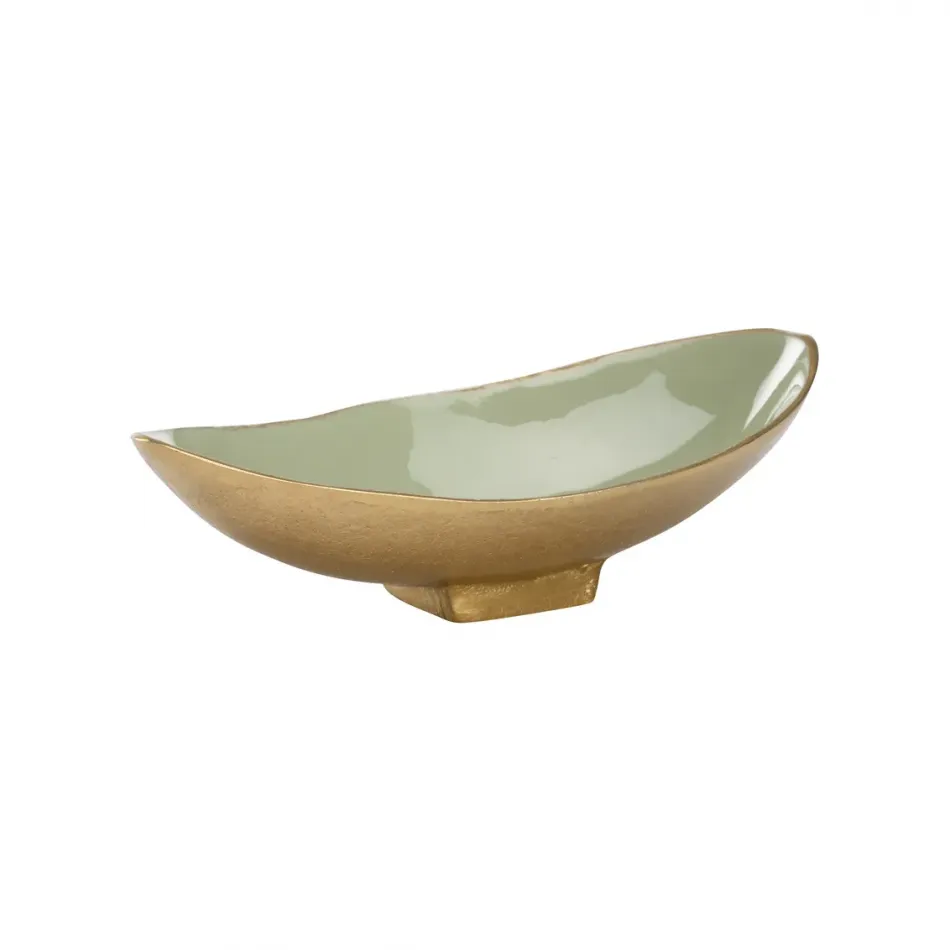 Small Green Enameled Bowl