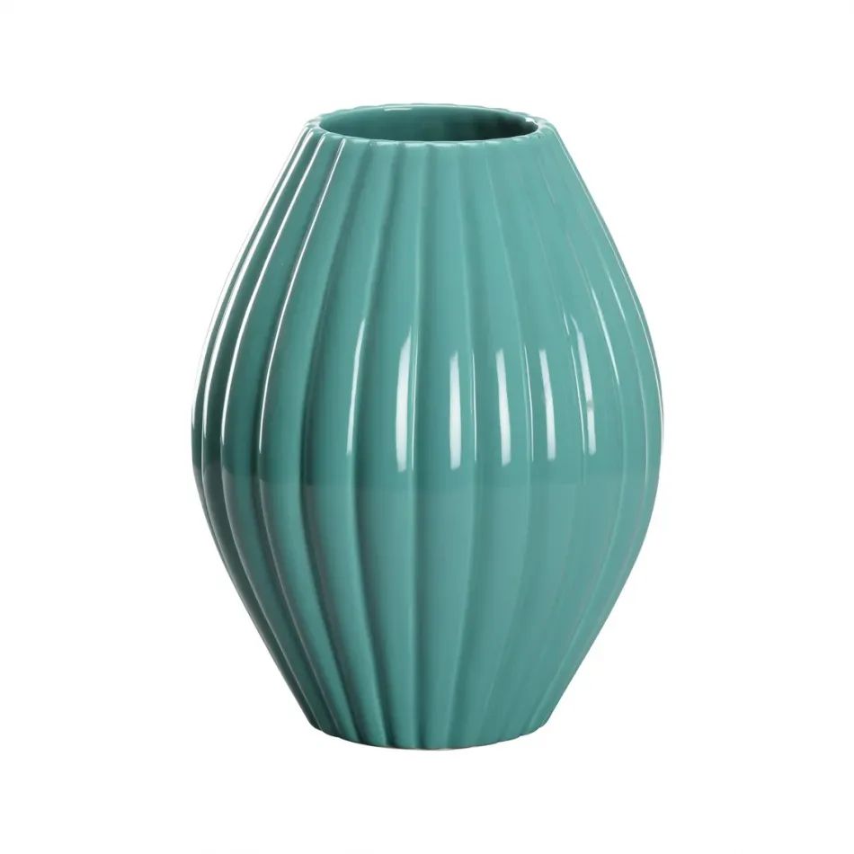 Aubrey Teal Vase Short