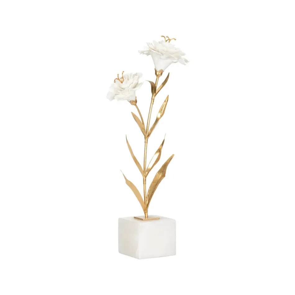 Carnation on Alabaster Stand