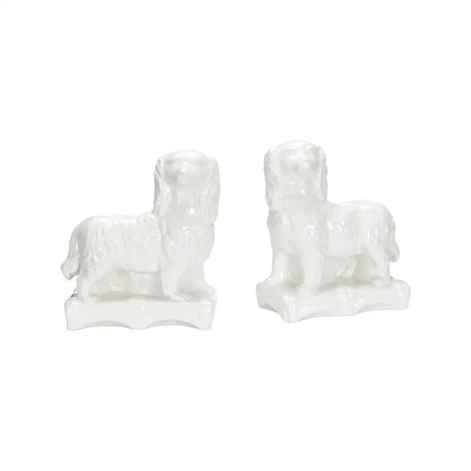 Staffordshire White Spaniel Pair