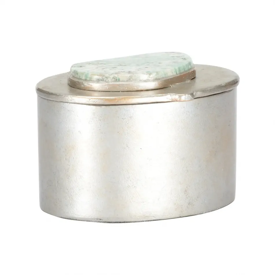 Caribbean Gold Oval Jewelry Box