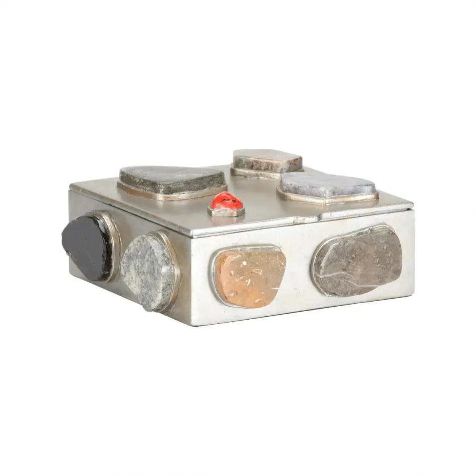Caribbean Gold Square Jewelry Box Small