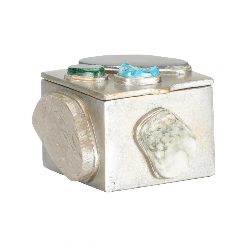Caribbean Gold Square Jewelry Box