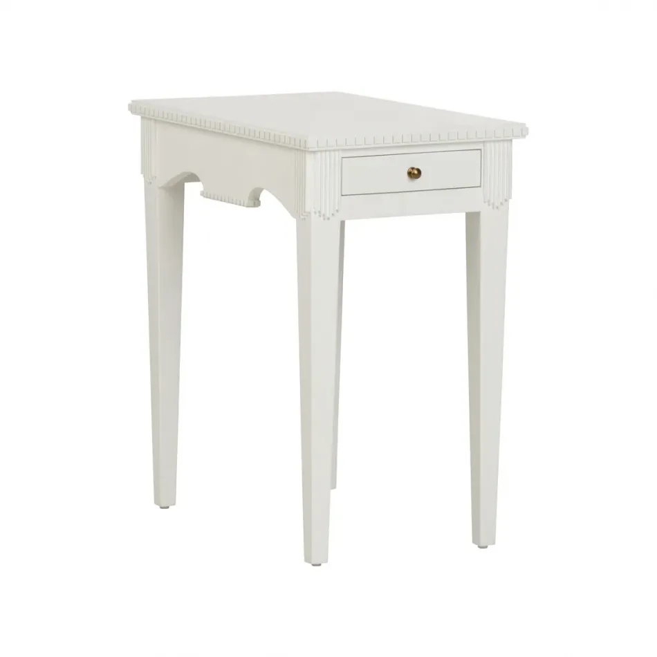 Oslo White Side Table