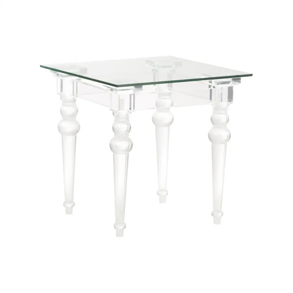 Acrylic & Glass Side Table