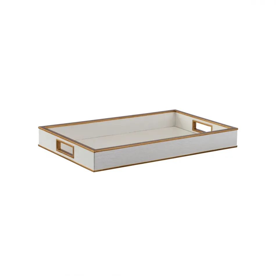 Reddington White Croco Tray