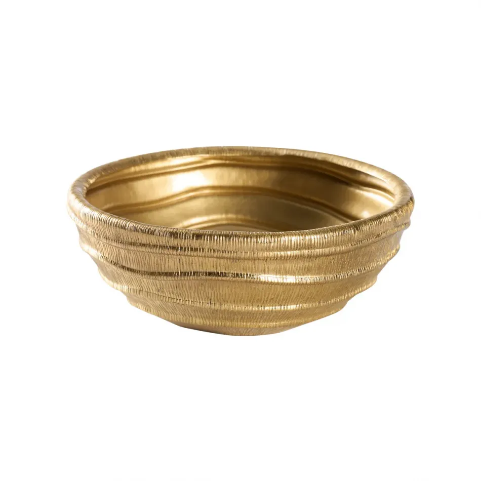 Small Ripple Brass Bowl