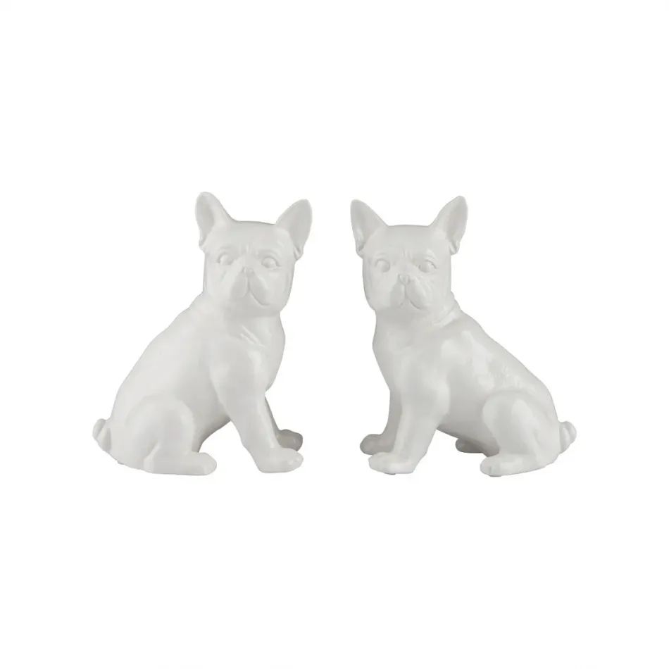 Gypsy White Dogs Pair