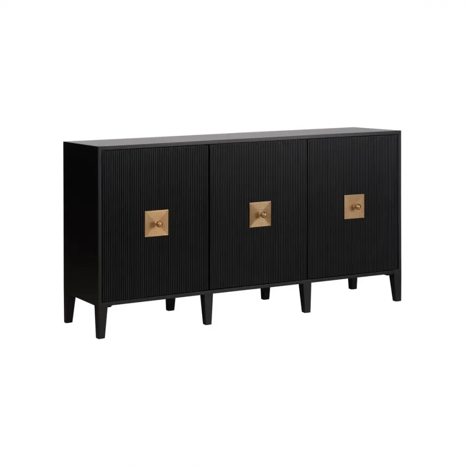 Burns Black Credenza