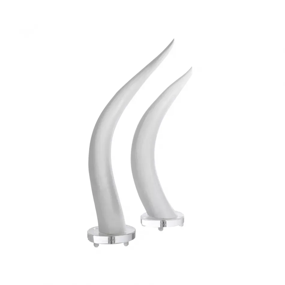 Horns White, Set of 2