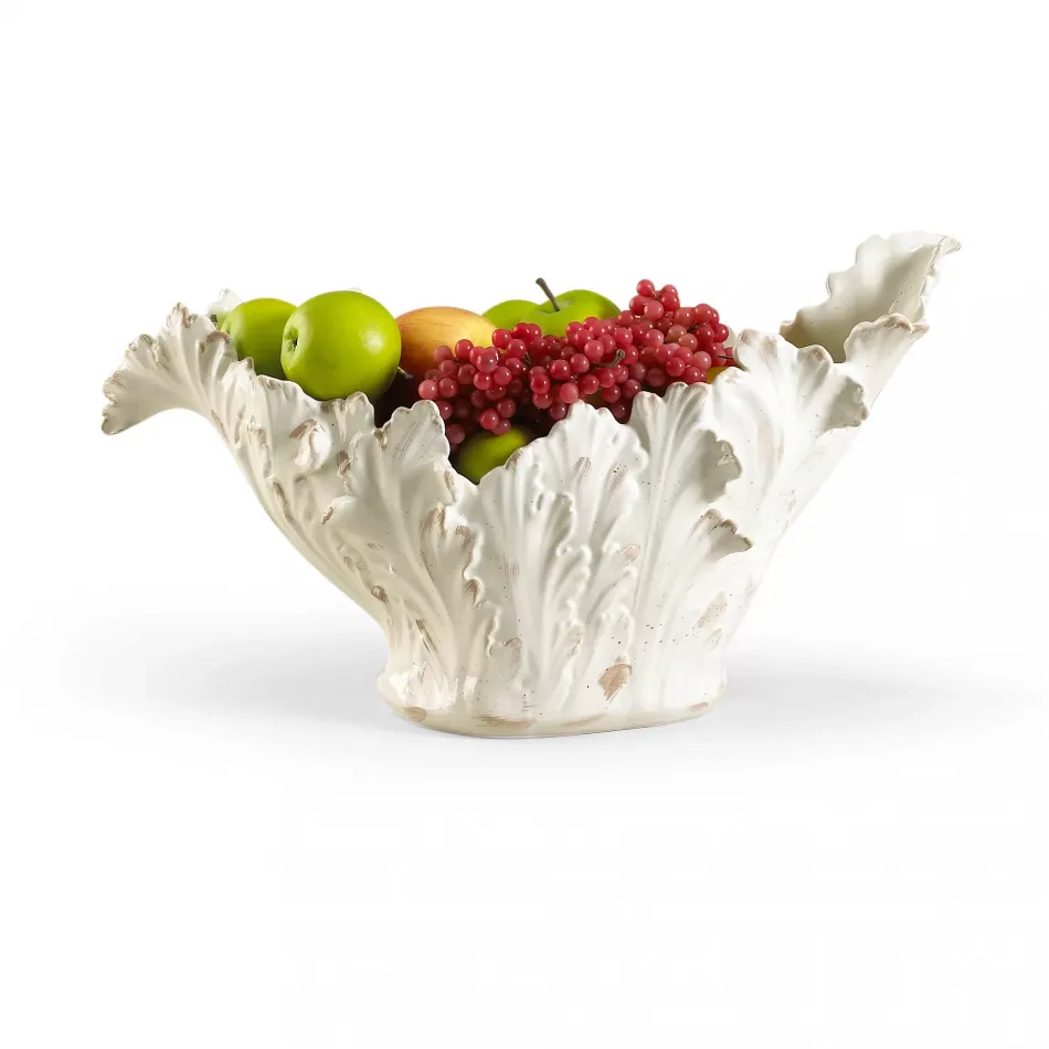 Acanthus Leaf Bowl Cream