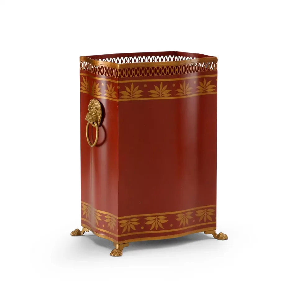 Carlton Wastebasket Red