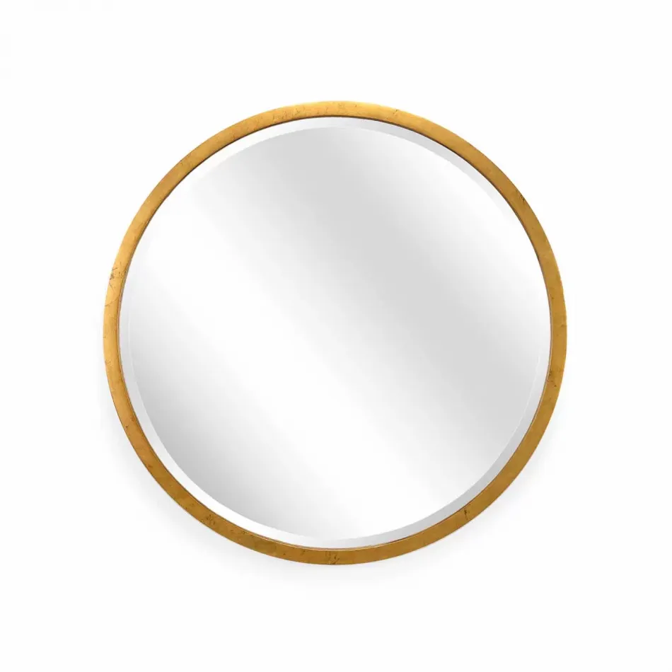 Large Round Mirror Gold