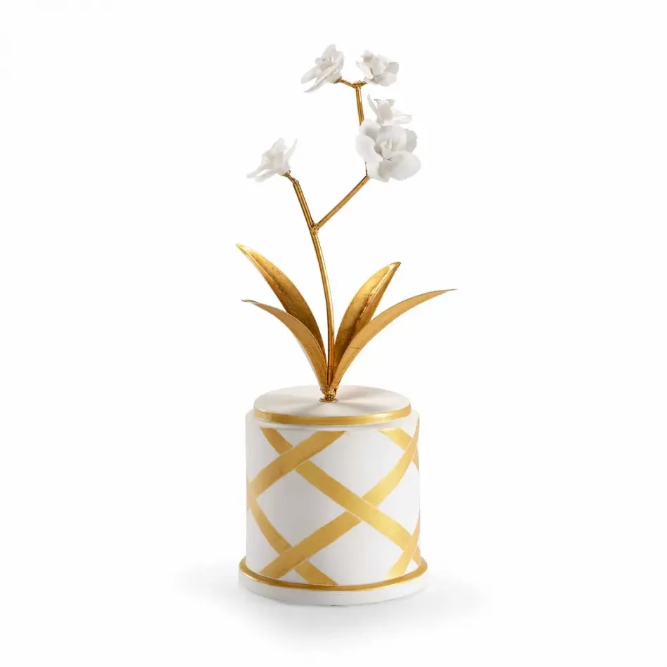 Round Flower Accent Gold