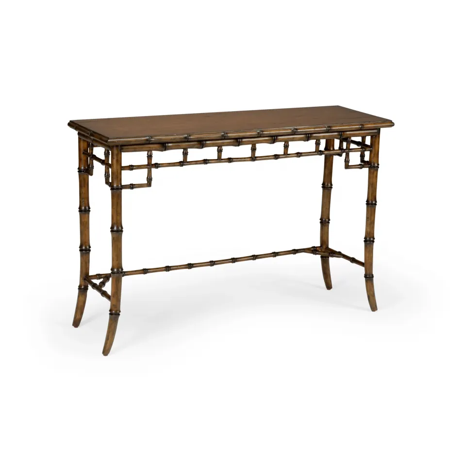 Bamboo Console Walnut