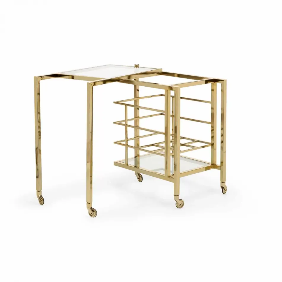 Rankin Bar Cart Brass