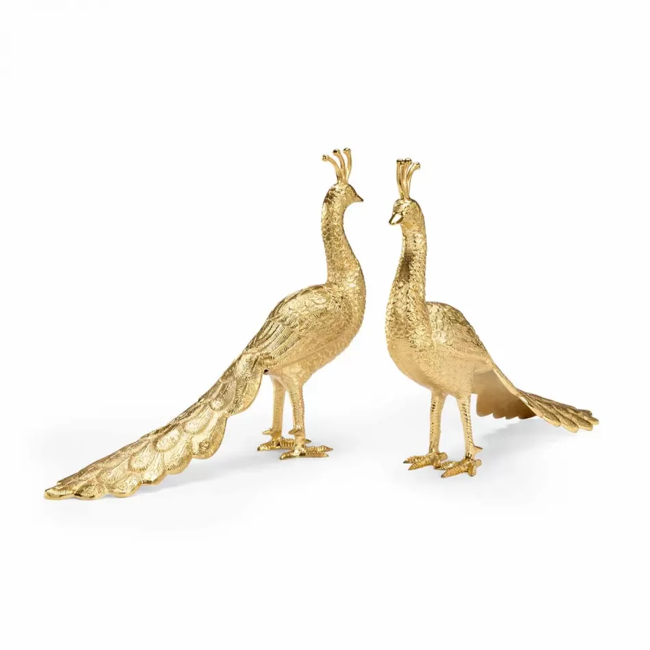 Brass Peacocks, Set of 2