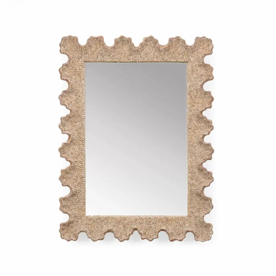 Scalloped Shell Rectangular Mirror