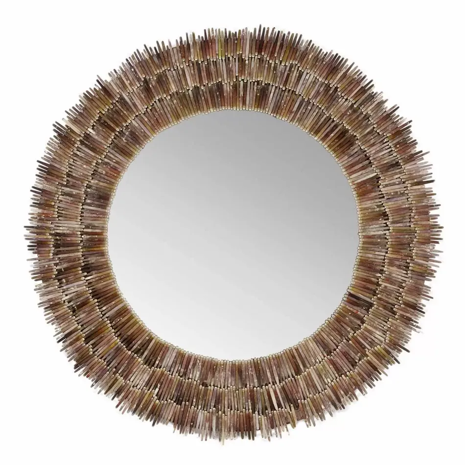 Urchin Spine Round Mirror