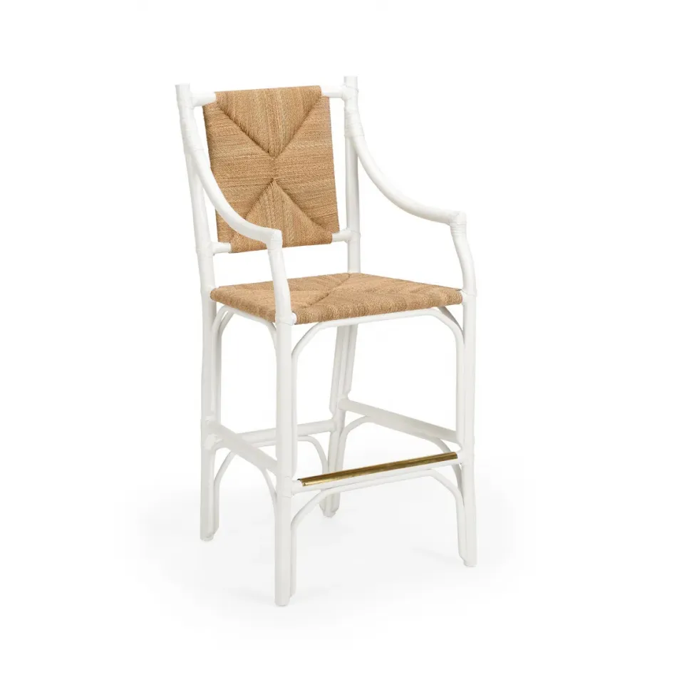 Mecklenburg Barstool - White