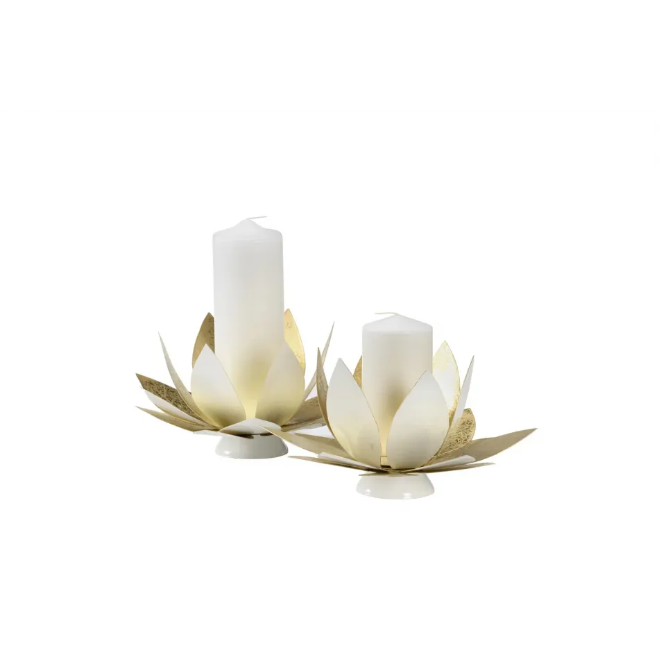 Lotus Candleholders Pair