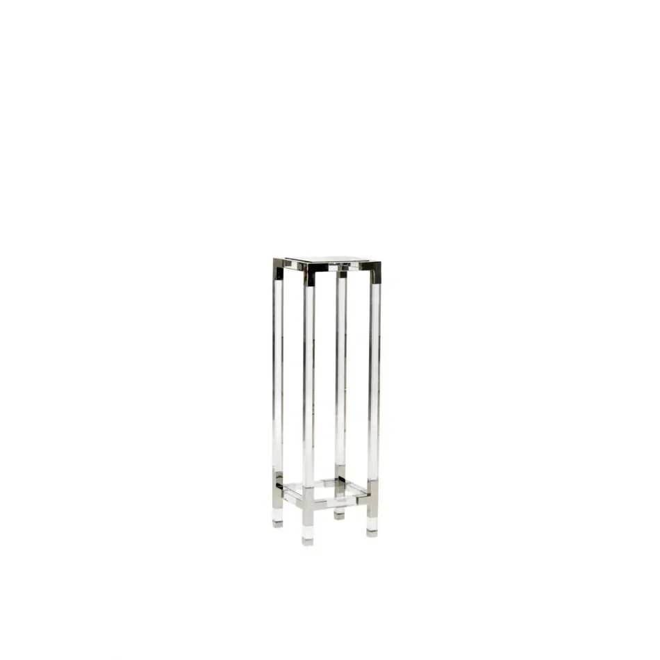 Chelsea Pedestal Clear/Silver Large