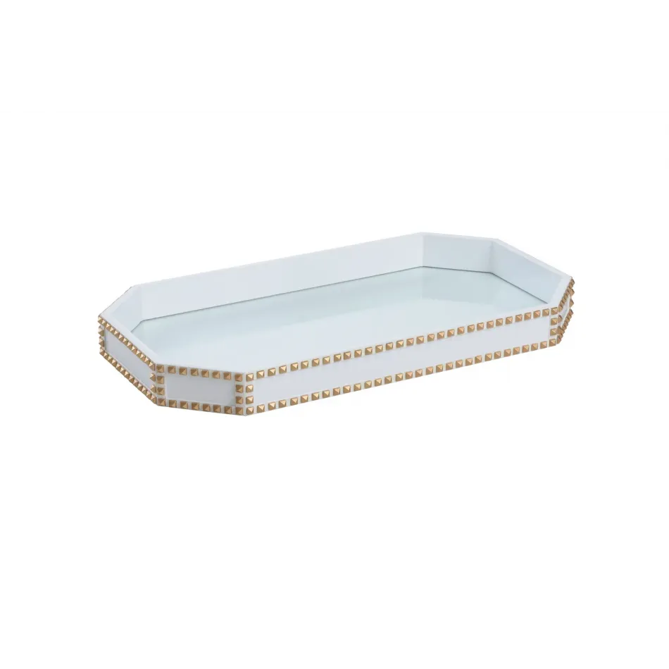 Chic Studded Tray White